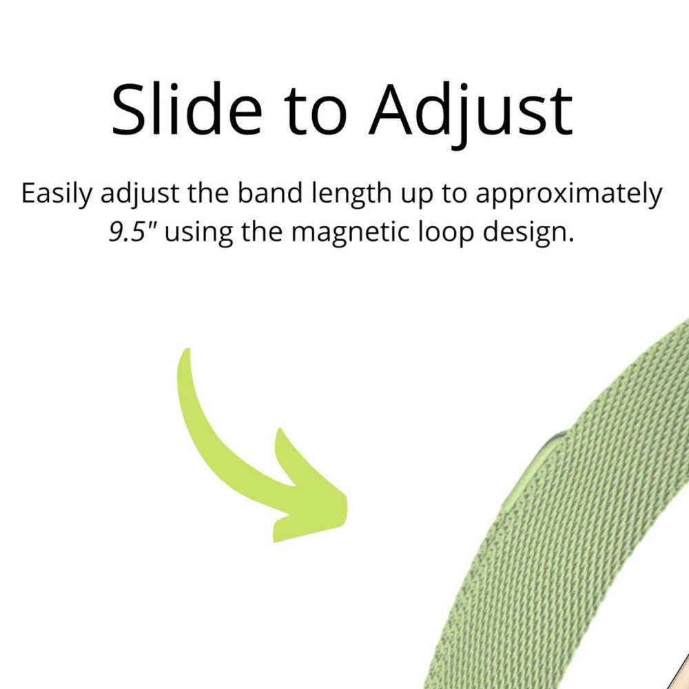 Slim Apple Watch Band in Stainless Steel Magnet Design - Picture 5 of 6